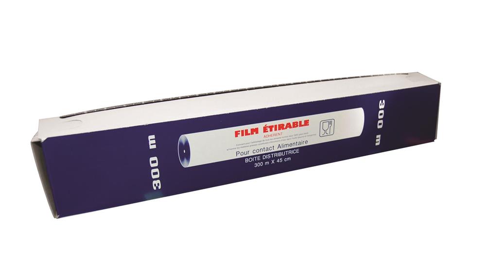 FILM ETIRABLE 300 M X 45 CM boîte distributrice